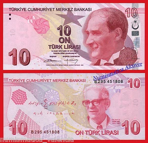 TURQUIA TURKEY 10 Lira L. 1970 2009 Pick 223b  SC  / UNC - Picture 1 of 1
