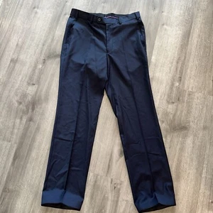 Pantalones de vestir HILTL talla 48 sin dobladillos 100% lana - Imagen 1 de 12
