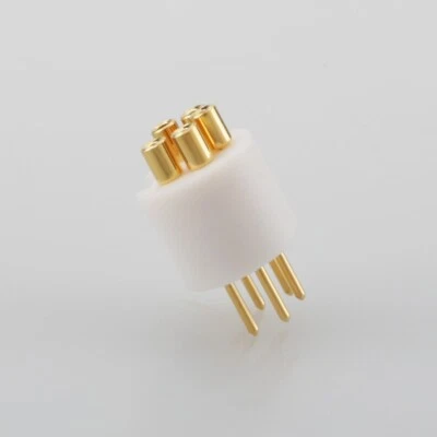 Conector de cable de brazo TIDP enchufe macho DIN de cobre puro HiFi aislamiento PTE Foto 1 de 4