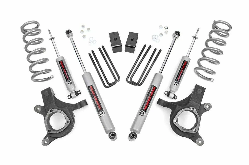 Rough Country Chevy GMC 1500 Pickup 4.5" Susp Lift Kit w Shocks 99-06 2WD - Image 1 of 2
