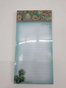 Peacock Feathers Teal Purple Jewel Memo WritingNotepad Sealed Pooch & Sweetheart - Picture 1 of 4
