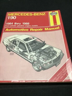 Manual de reparación Haynes Mercedes-Benz 190 # 1643 1984-1988 Foto 1 de 4
