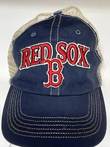 47 Brand Baseball Cap SnapBack Hat Red Sox Script Logo MLB Vintage Excellent - Picture 1 of 11