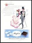 1947 Huyler's chocolates candy turn of the century couple art vintage print ad