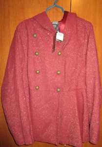 New Torrid Game of Thrones House of Dragons Coat Jacket Sz 3 3X 22 24 Poly Wool+ - Picture 1 of 9