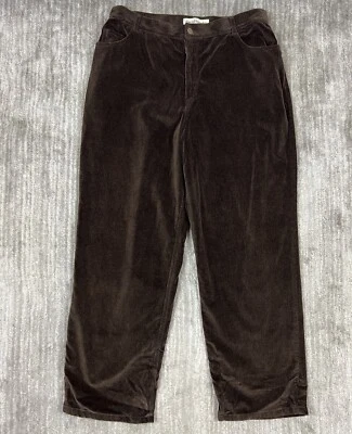 Calça jeans feminina David Brooks 14 marrom pequeno veludo - Imagem 1 de 4