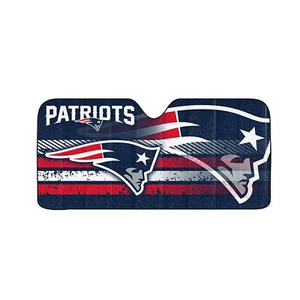 New Football New England Patriots Front Window Folding Sun Shade 58" x 27"  - Picture 1 of 1