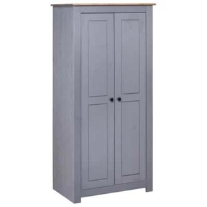 NNEVL Wardrobe Grey 80x50x171.5 cm Solid Pine Panama Range - Picture 1 of 7