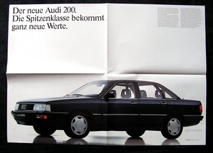 AUDI 200, Typ 44, Prospekt / Poster 8.1983 - Picture 1 of 1