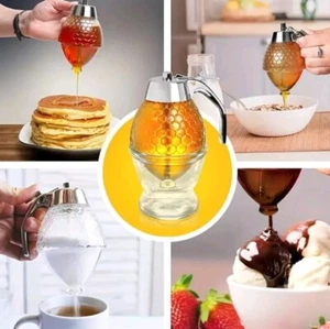 Honig Spender 🍯🐝Honigtopf Dosierer Honigbirne Sirup Dosierspender Gastronomie  - Bild 1 von 7