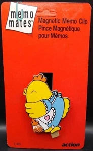 Vintage 1991 Memo Mates Magnetic Kitchen Memo Clip Holder By Action NOS ~Chic~ - Picture 1 of 2