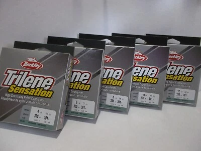 Carretes Berkley Trilene Sensation 330 yardas color verde ¡Elige tu peso! Nuevo en paquete Foto 1 de 2