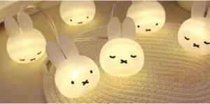 Guirnalda Miffy Luz Iluminación Facial 8 Piezas Iluminación Indirecta T'S Fábrica Nuevo JP - Imagen 1 de 9