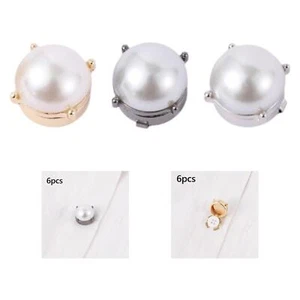 6 Pieces Button Covers Cufflinks for Wedding Party Business Graduation - Picture 1 of 18