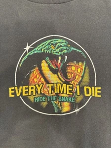 VINTAGE ETID Every Time I Die Ride The Snake Medium M Shirt - Picture 1 of 8