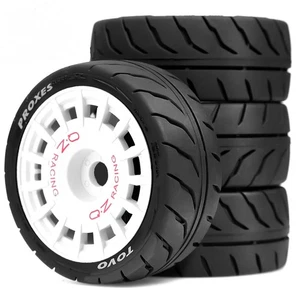 4Pcs Plastic RC Car Tyres Replacement For Tamiya XV02 TT01 Kyosho HPI YOKOMO RC - Picture 1 of 11