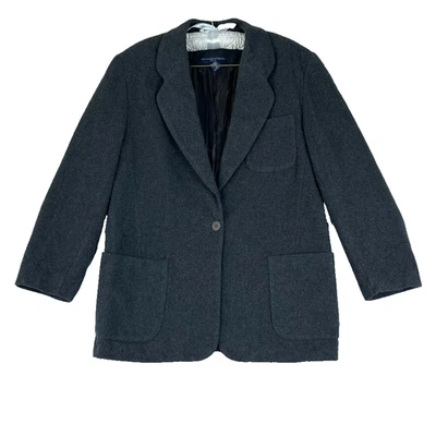 Abercrombie & Fitch Blazer Men's Size M Gray Lined Single Button Cashmere Wool - Image 1 of 4