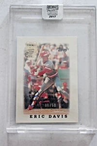2017 Topps Archives 1988 Mini card #46 ERIC DAVIS Signature Series Auto 05/50 - Picture 1 of 3