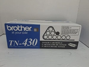 Brother TN430 Black Toner Cartridge New in Factory, Sealed HL-1030, 1230, Etc. - Picture 1 of 3