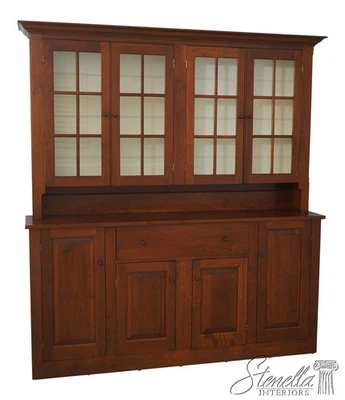 L70164: DR DIMES Country Cherry Step Back Cupboard Hutch - Image 1 of 4