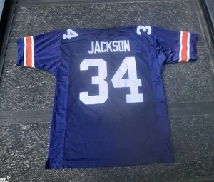 Camiseta de fútbol americano Bo Jackson 34 Auburn Tigers para hombre XXL (54) azul marino cosida - Imagen 1 de 20