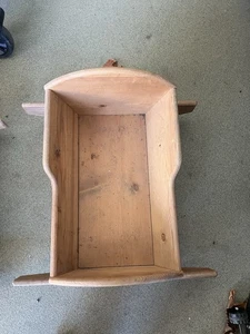 Puppenwiege Handarbeit Holz Schaukel Babybett Krippe Wippe 22" mal 13" - Bild 1 von 4