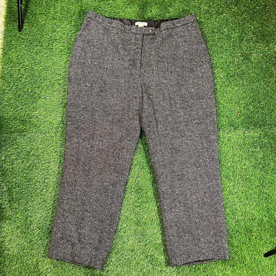 Pantalón gris Orvis mezcla lana pierna recta talla grande (20)  Foto 1 de 4