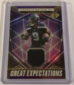 2023 Panini Illusions Kenneth Walker III Jersey Relic Great Expectations #GE-KWA - Picture 1 of 2