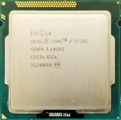 Intel Core i7-3770S 4 cores 8 threads SR0PN  3.1GHz LGA1155 Socket H2 CPU - Image 1 of 3