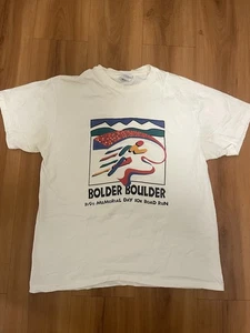 Vintage 1996 Bolder Boulder 10k Colorado Race Running Shirt LG - Bild 1 von 3