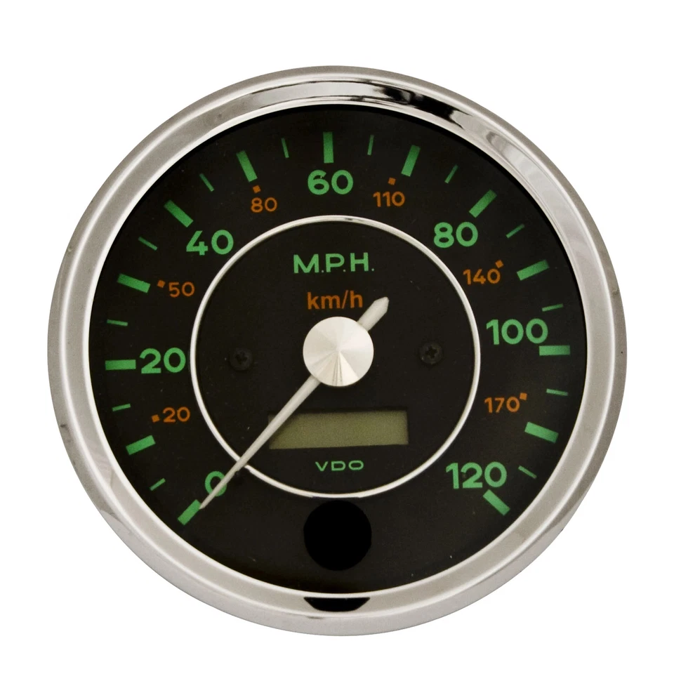 4 velocímetros, 120 MPH, 356 serie VDO Dunebuggy y VW Foto 1 de 1