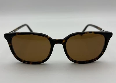 Gafas de sol redondas Burberry B 4144 a cuadros y acetato Havana solamente monturas Foto 1 de 4