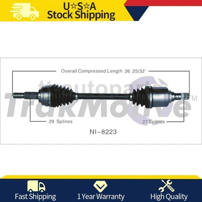 Junta eje CV delantero izquierdo para Nissan Sentra 2,0 L 2012 2011 2010 2009 2008 2007 Foto 1 de 2
