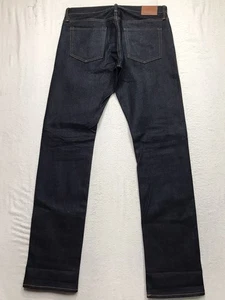 GAP 1969 Selvedge Jeans Men 32x32 (30/32 tag) Slim Straight Dark Raw KAIHARA - Picture 1 of 20