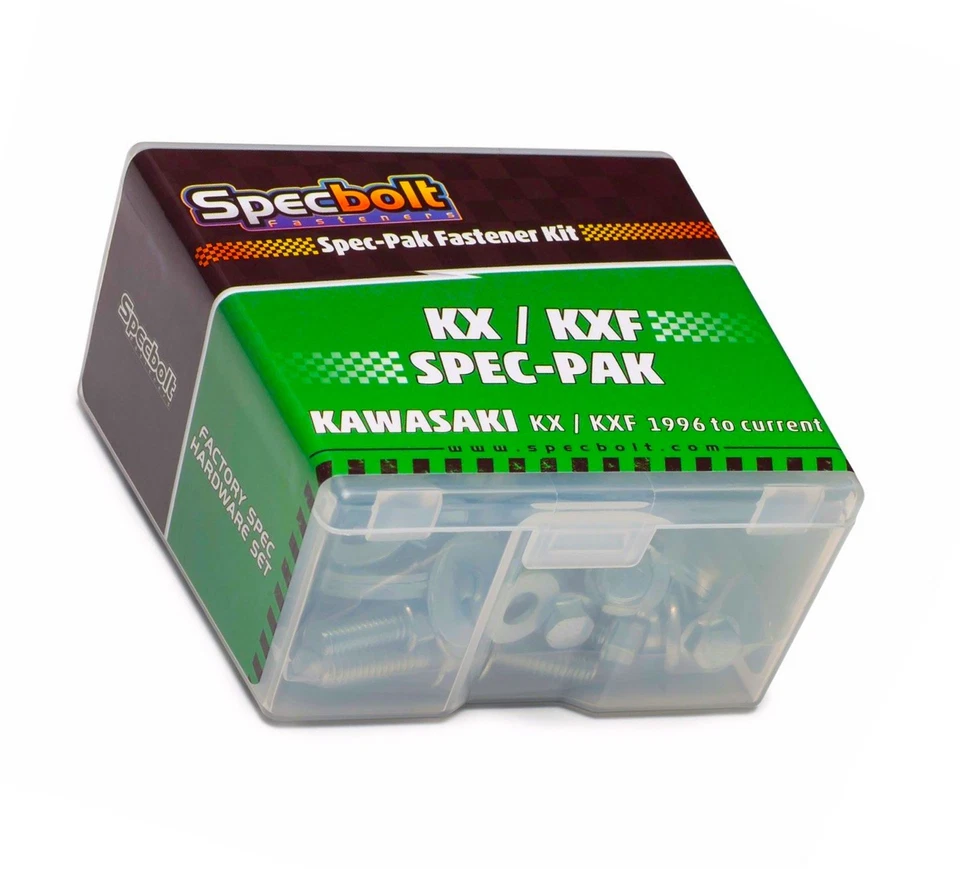 Kit de pernos SPECBOLT SPEC-PAK KAWASAKI KX60 KX65 KX80 KX85 KX125 KX250 KX500 Foto 1 de 2