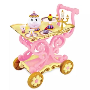 Disney Authentic Beauty and the Beast 'Be Our Guest' Singing Tea Cart Play Set - Picture 1 of 4