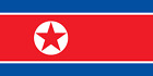 North Korea Flag Sticker Self Adhesive