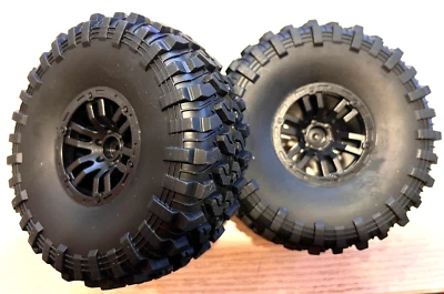 OFFROAD CRAWLER Räder für 1:8 2 St. 128mm x 50mm 12mm Sechskant, weiches Gummi - Bild 1 von 3