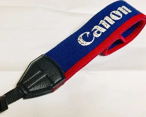 CANON EOS Blue & Red Neck/ Shoulder STRAP ship From Japan. - Picture 1 of 12