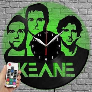 LED Clock Keane Vinyl Record Wall Clock Led Light Wall Clock 4615 - Picture 1 of 11