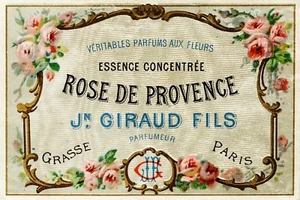 Rose de Provence, French Perfume Advert, Vintage Style Metal Sign Plaque - Picture 1 of 5
