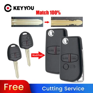 BLADE CUT by PHOTO Modified Car Key Case For Mitsubishi Pajero Sport MIT11/MIT8 - Imagen 1 de 15