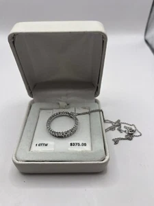 1 CT TW Diamond Color JK Clarity I Necklace Sterling Silver 925 - Picture 1 of 7