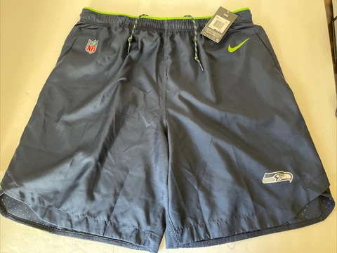 Nike Seattle Seahawks Shorts On Field Apparel Mens Size XXL 2XL Authentic Rare Cover