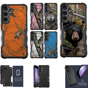 For [Samsung S23 FE][DUAL TACTICAL][Hybrid Two Piece Case]Combat Camo - Picture 1 of 28
