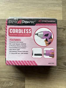 Pink Power Women's Cordless Electric Screwdriver Tool 3.6V PP481 - Picture 1 of 4