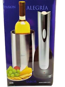 Oster Cordless And Rechargeable Electric Wine Opener With Chiller - New