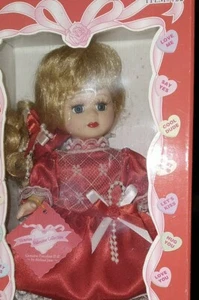 Victorian Valentine Collection Genuine Porcelain Doll By Melissa Jane - Picture 1 of 2