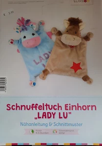 Kullaloo instrucciones de costura: pañuelo unicornio "Lady Lu" #6524 - Imagen 1 de 2