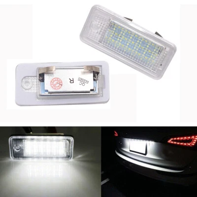 2X Luz de matrícula trasera Canbus para Audi S3 A4 A6 S6 B7 A8 Q7 18 LED Foto 1 de 4